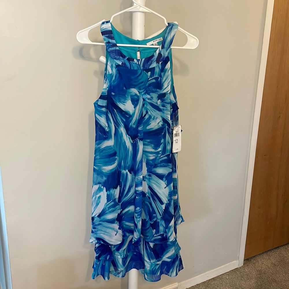 Sleeveless short Teal/Blue dress